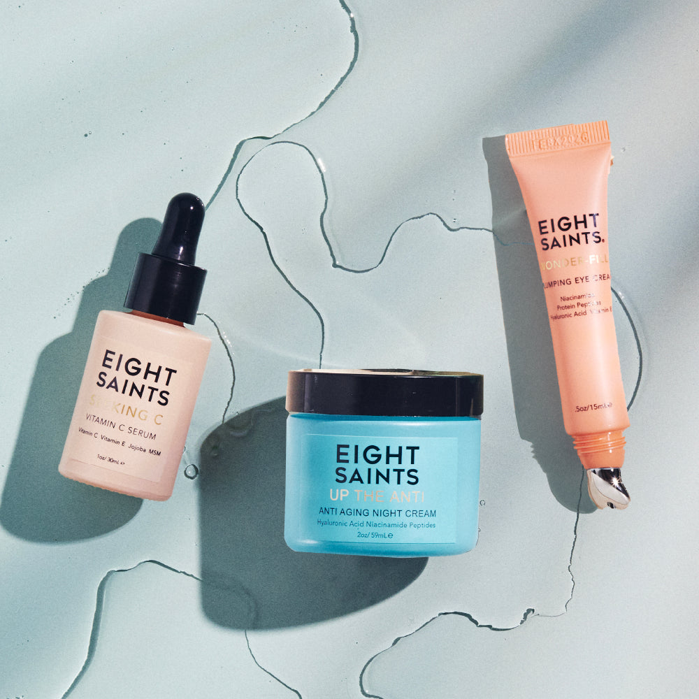 Up The Anti Face Cream, Seeking C Serum,  Wonder-fill Eye Cream Bundle, plus FREE Mystery Gift!