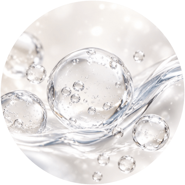 Clear hydrating skincare gel